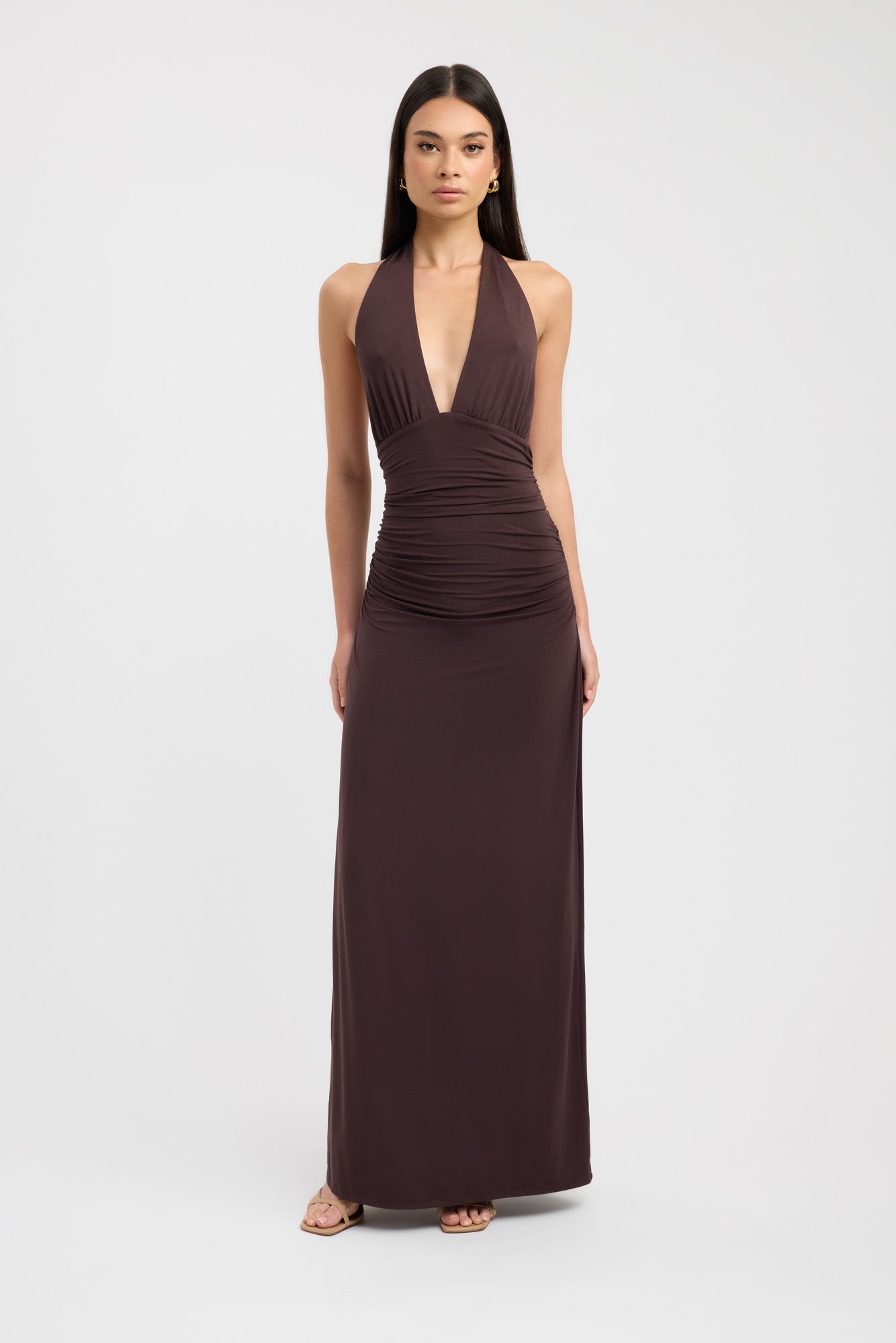 Sariah | Elegant Halter Maxi Dress