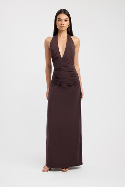 Sariah | Elegant Halter Maxi Dress