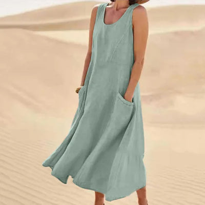 Linen Dress Isla – elegant linen dress