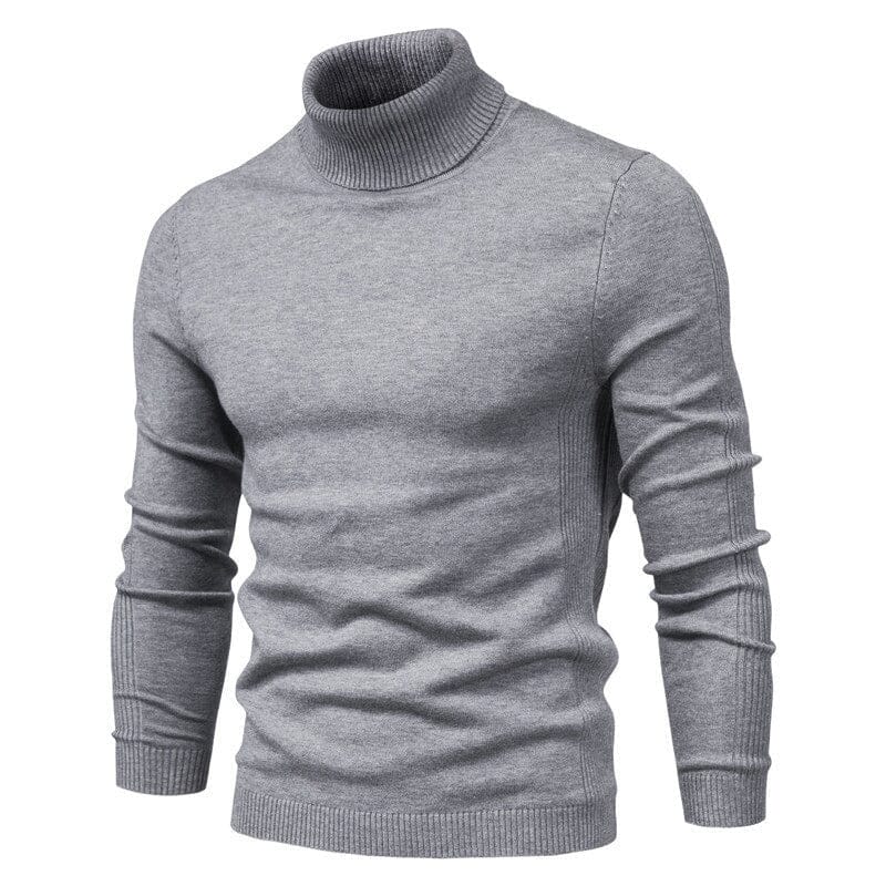 Warmer - Maglione a collo alto in lana merino per uomo con stile