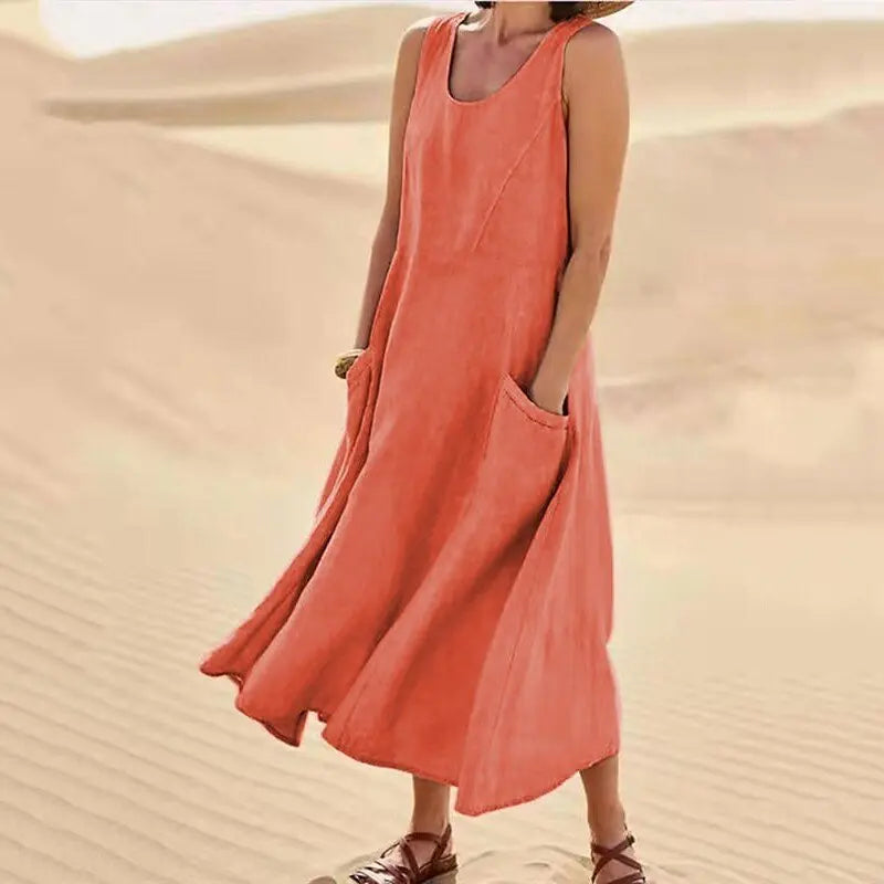 Linen Dress Isla – elegant linen dress