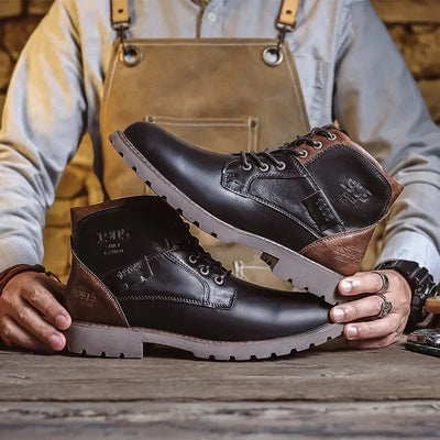 Parker | Bottes décontractées en cuir pour hommes de style britannique 