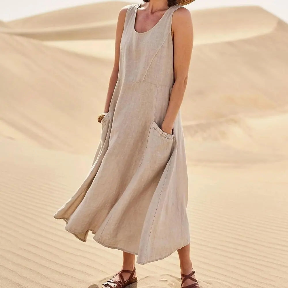 Linen Dress Isla – elegant linen dress