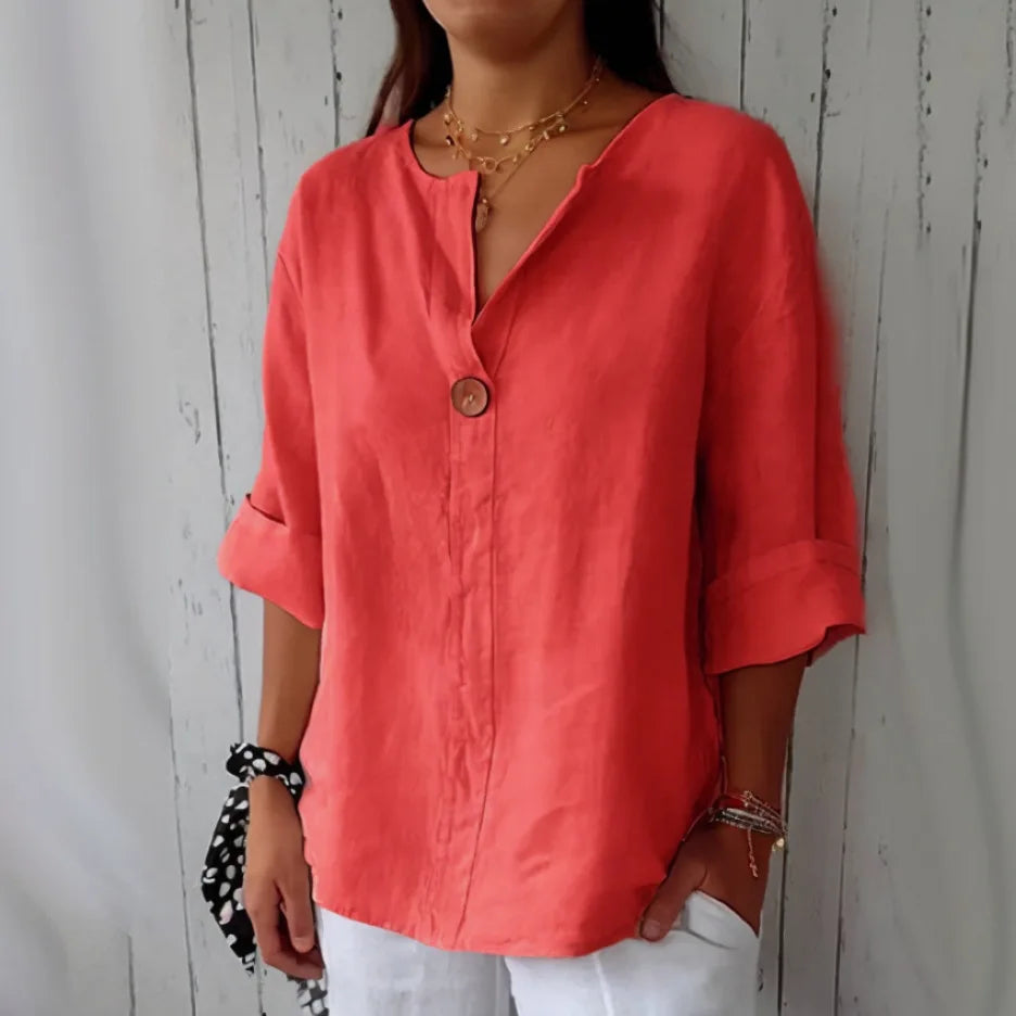 Linen Blouse - Venity Linen Top