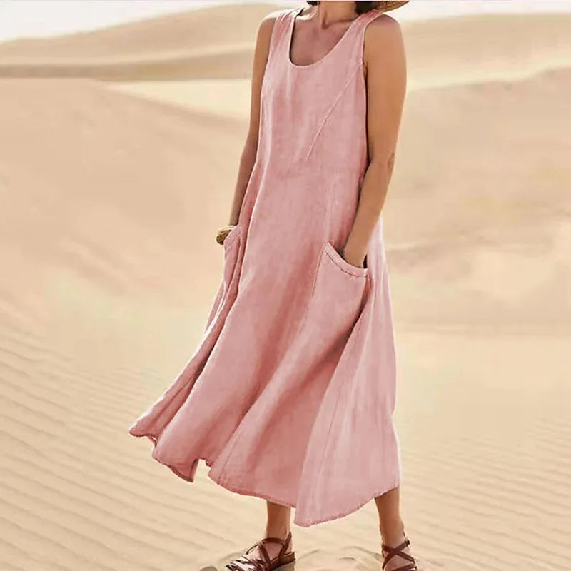 Linen Dress Isla – elegant linen dress