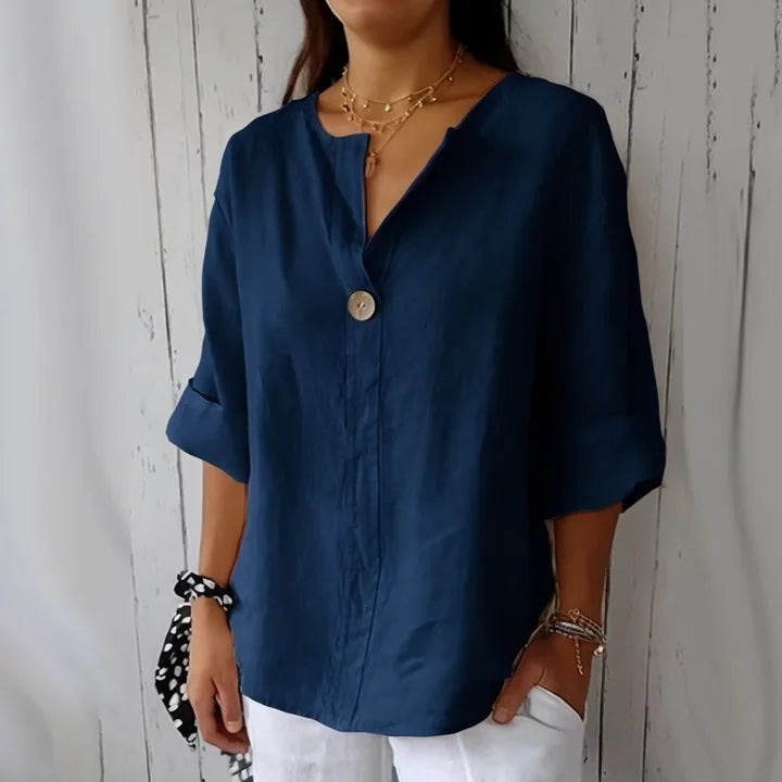 Linen Blouse - Venity Linen Top
