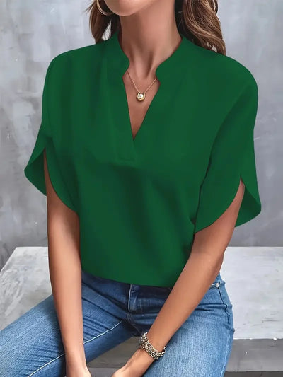 Grace – Soft and elegant blouse with v-neck