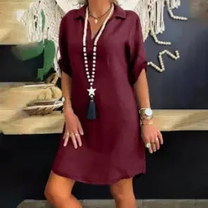 Lynslinnen - Sophia linen dress