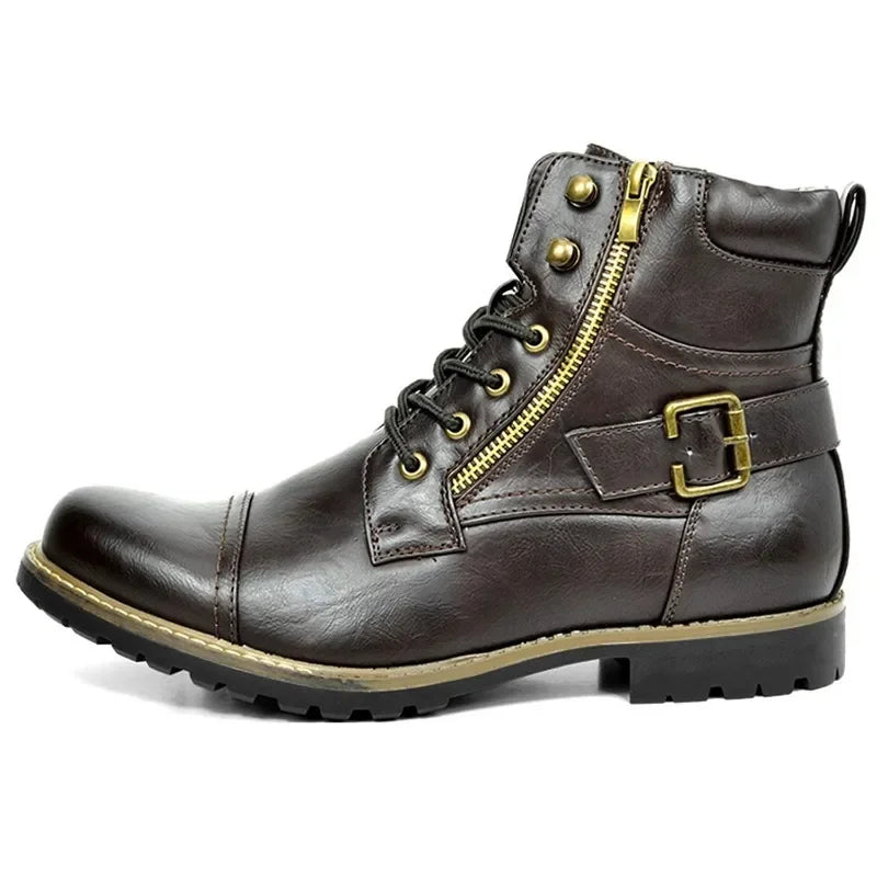 Damon | Leather Lace-Up Boots