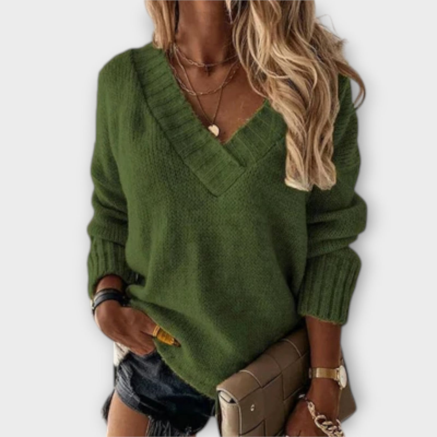 Jane - Cozy V-cut sweater