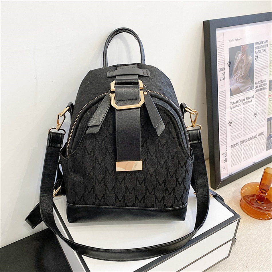 Phoebe - Stylish backpack with geometric pattern