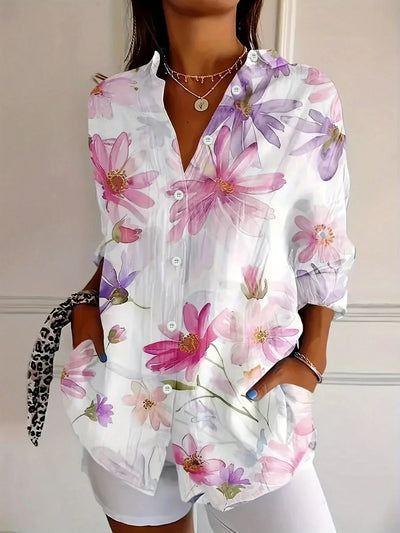 Annika - Colorful blouse with playful print