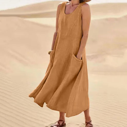 Linen Dress Isla – elegant linen dress
