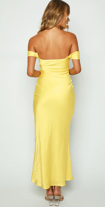 Rosalia – Off-Shoulder Satin Dress