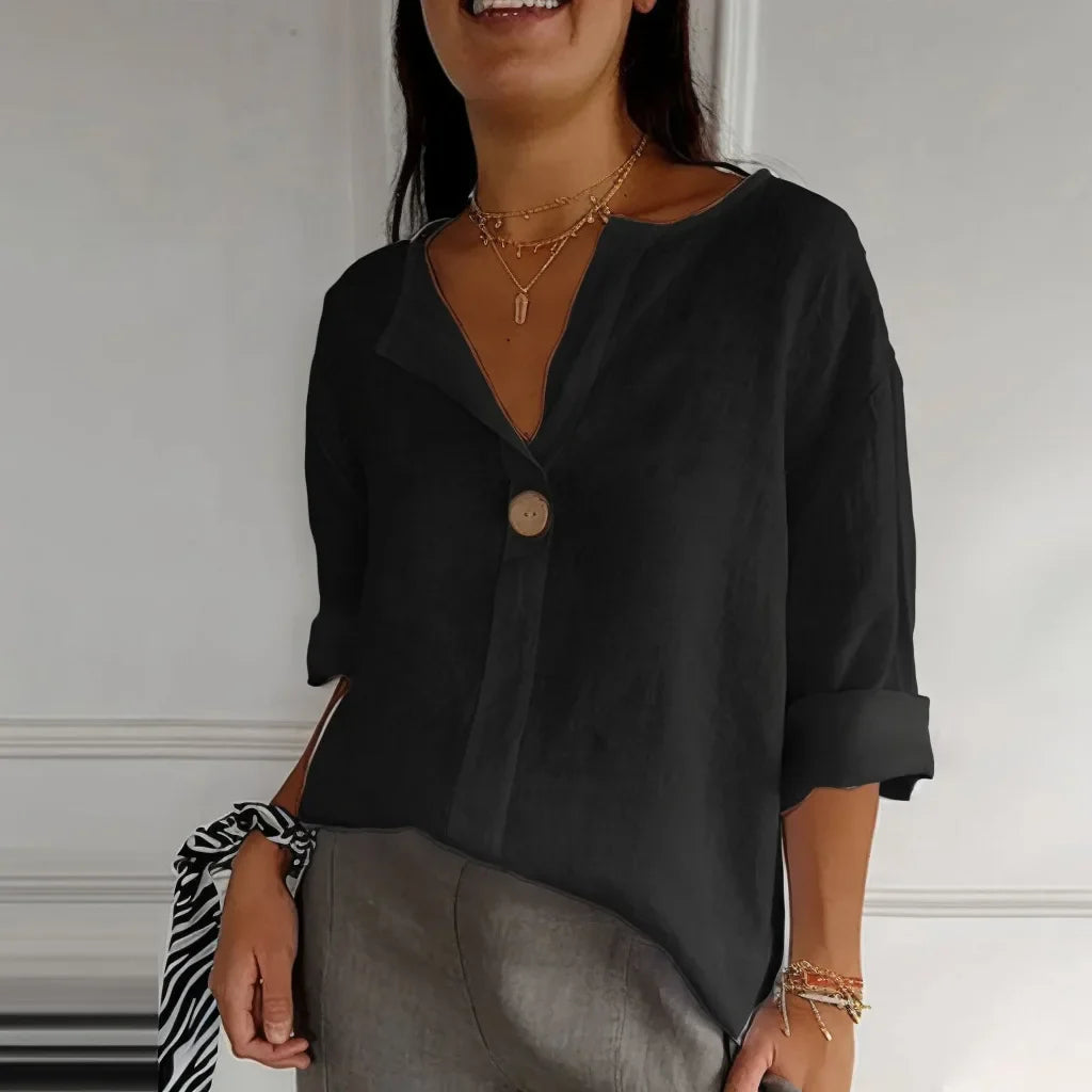 Linen Blouse - Venity Linen Top