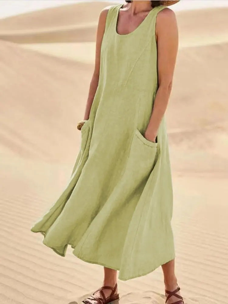 Linen Dress Isla – elegant linen dress