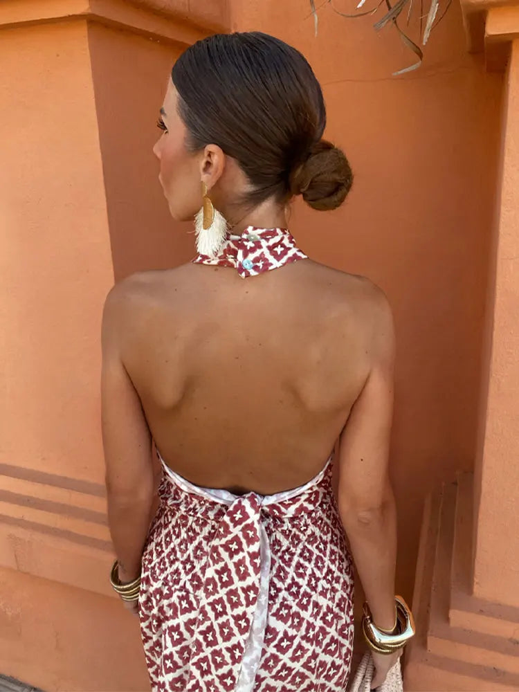 Mickay  | Elegant Midi Dress with Off-the-Shoulder Style