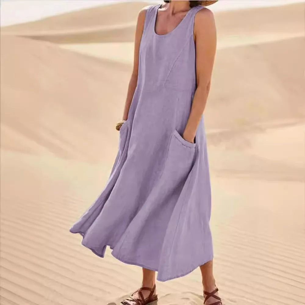 Linen Dress Isla – elegant linen dress