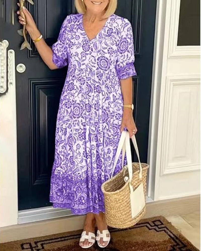 Nia | Elegant Summer Cotton Dress