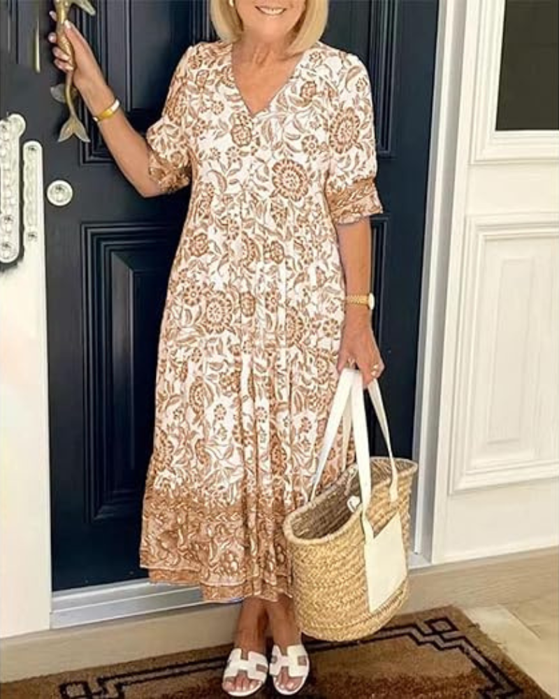 Nia | Elegant Summer Cotton Dress