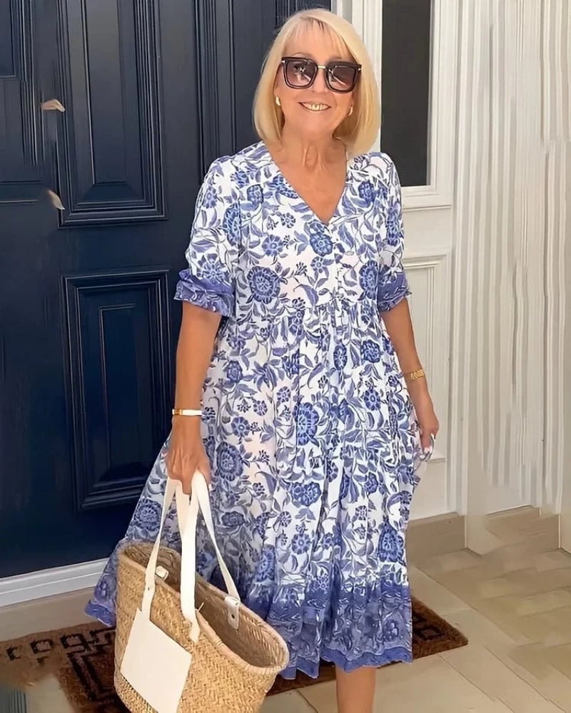 Nia | Elegant Summer Cotton Dress