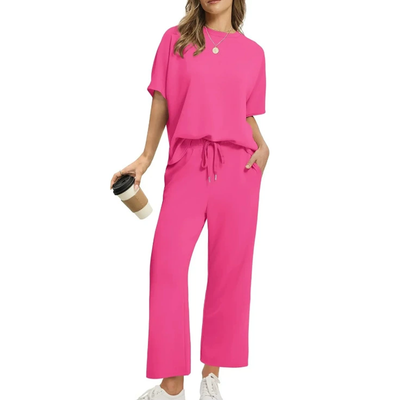 Women's Casual Top and Pants Set