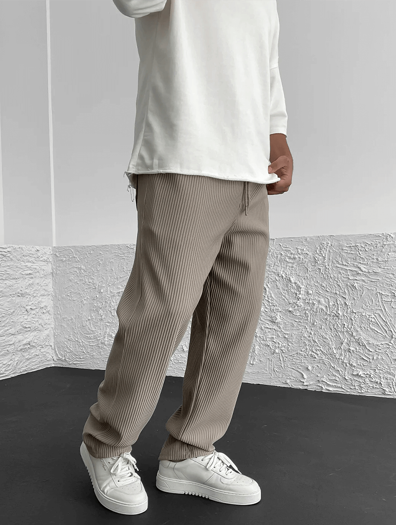 Milan - Casual Ribbed Trousers