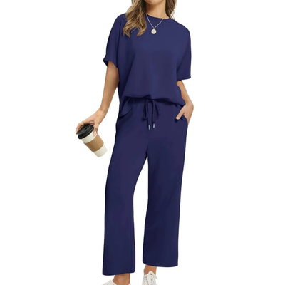 Women's Casual Top and Pants Set