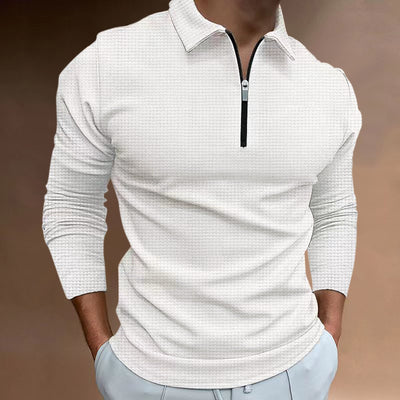 Armando - Men's T-shirt new zip long sleeve