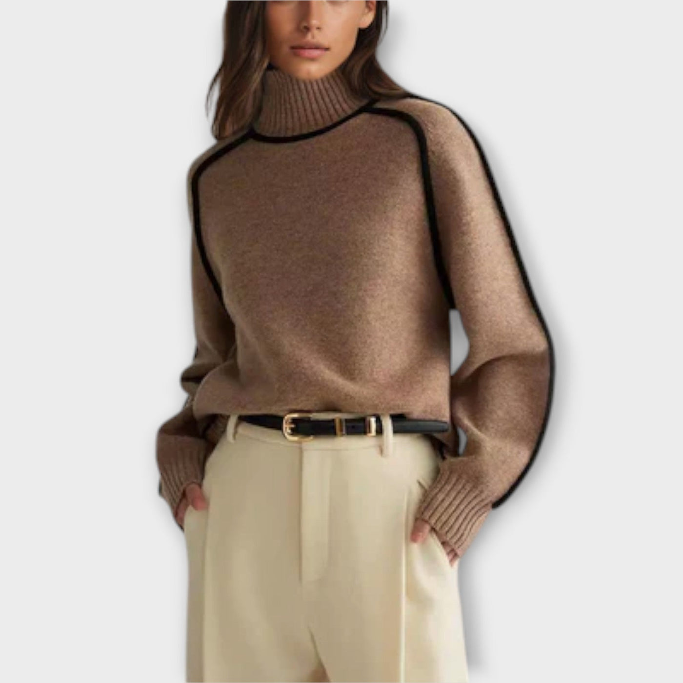 Emilie - Soft & elegant turtleneck sweater