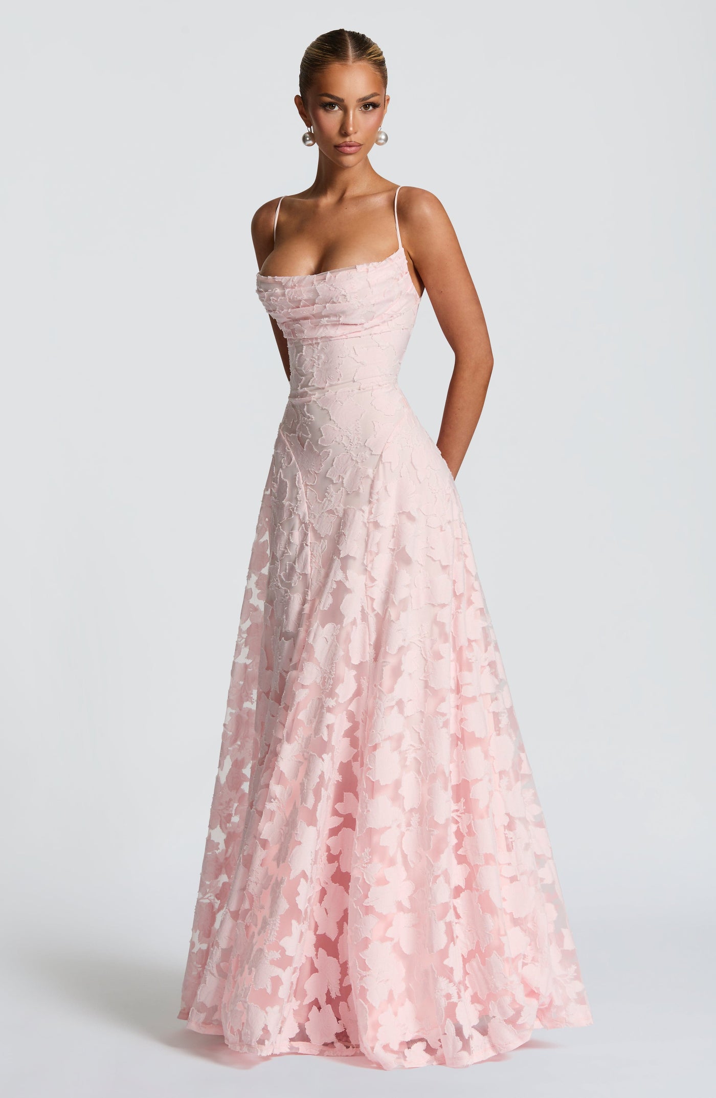 Francisa | Lace Corset Maxi Dress