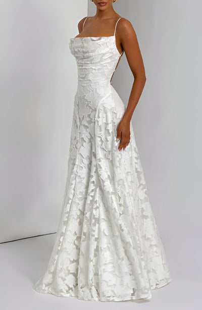 Francisa | Lace Corset Maxi Dress