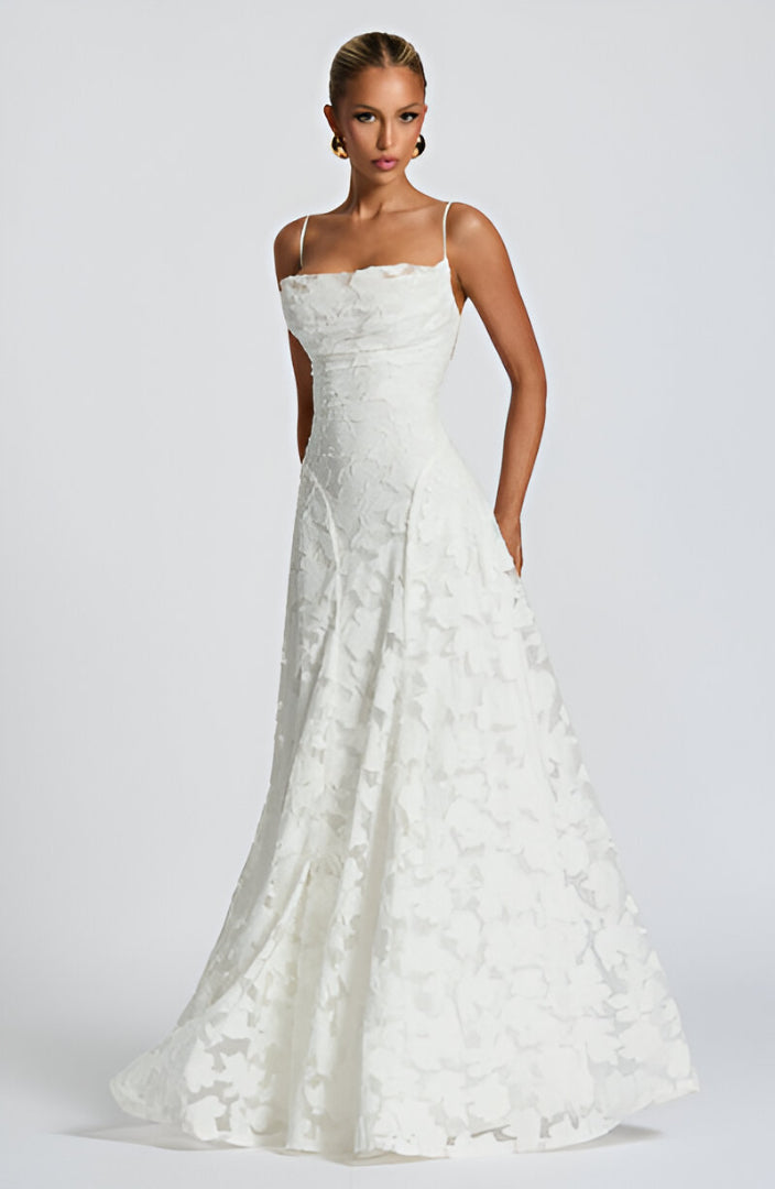 Francisa | Lace Corset Maxi Dress