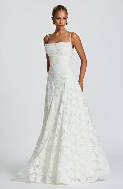 Francisa | Lace Corset Maxi Dress
