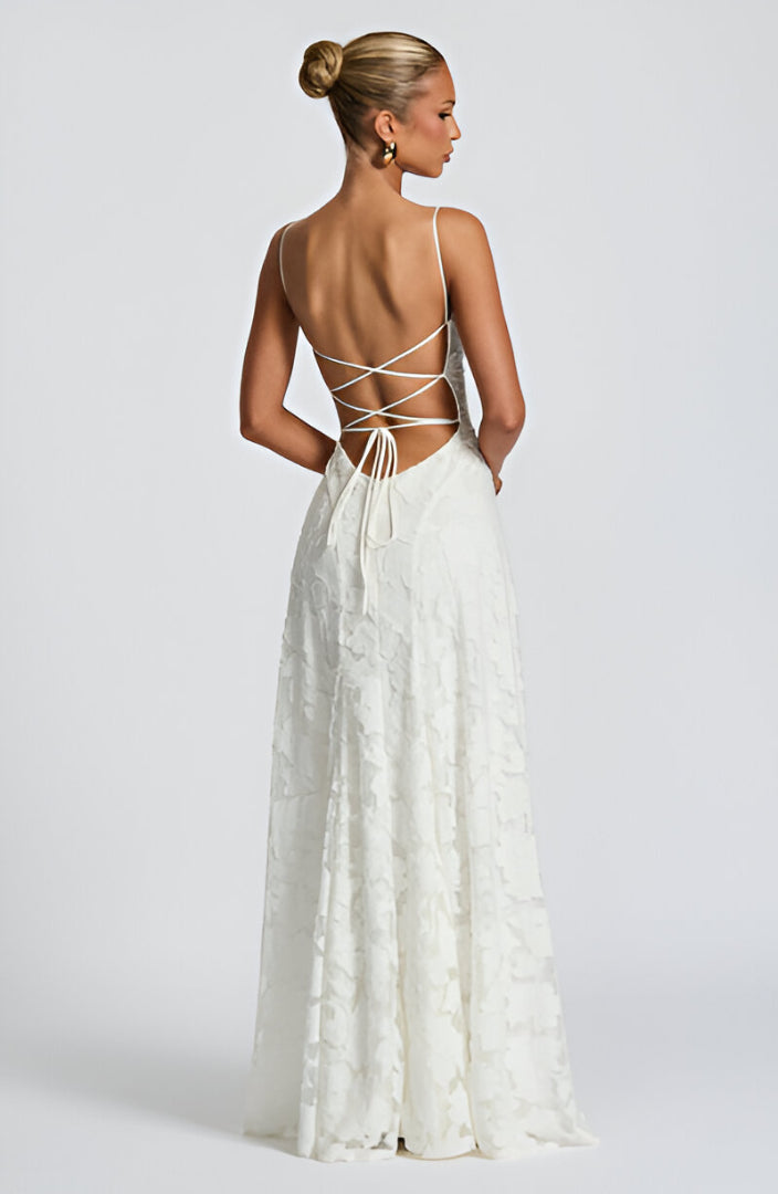 Francisa | Lace Corset Maxi Dress