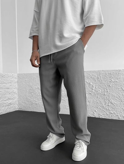 Milan - Casual Ribbed Trousers