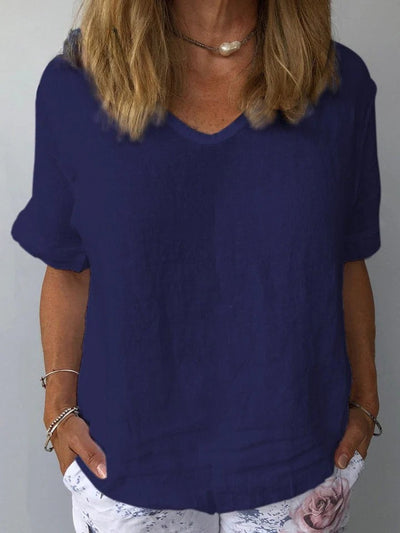 Illyria - Comfortable Cotton and Linen Top for Everyday Use
