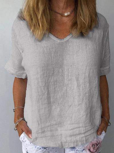 Illyria - Comfortable Cotton and Linen Top for Everyday Use
