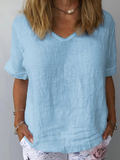 Illyria - Comfortable Cotton and Linen Top for Everyday Use