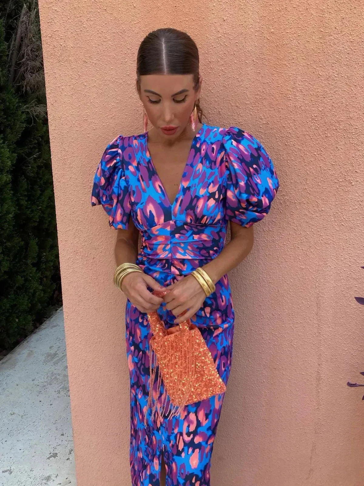 Arielle  | Elegant and Vibrant Midi Dress