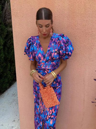 Arielle  | Elegant and Vibrant Midi Dress