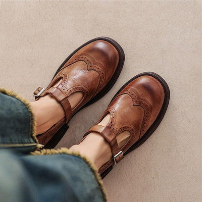 Éléonore / Elegant and Ultra Comfortable Leather Mary Janes