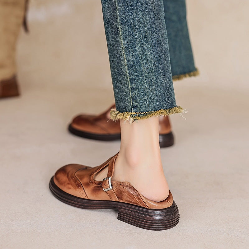 Éléonore / Elegant and Ultra Comfortable Leather Mary Janes