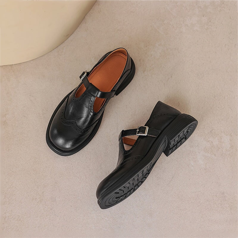 Éléonore / Elegant and Ultra Comfortable Leather Mary Janes