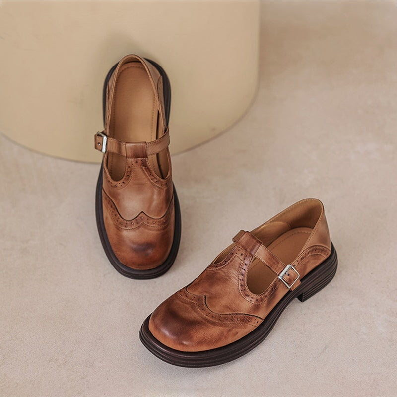 Éléonore / Elegant and Ultra Comfortable Leather Mary Janes