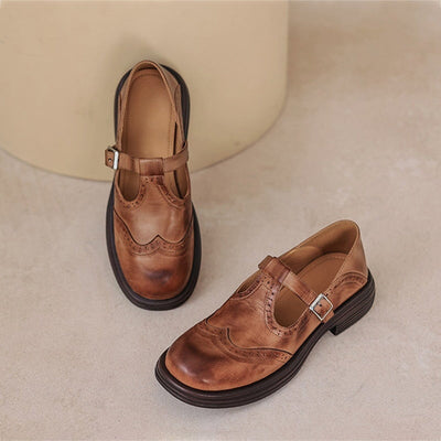 Éléonore / Elegant and Ultra Comfortable Leather Mary Janes