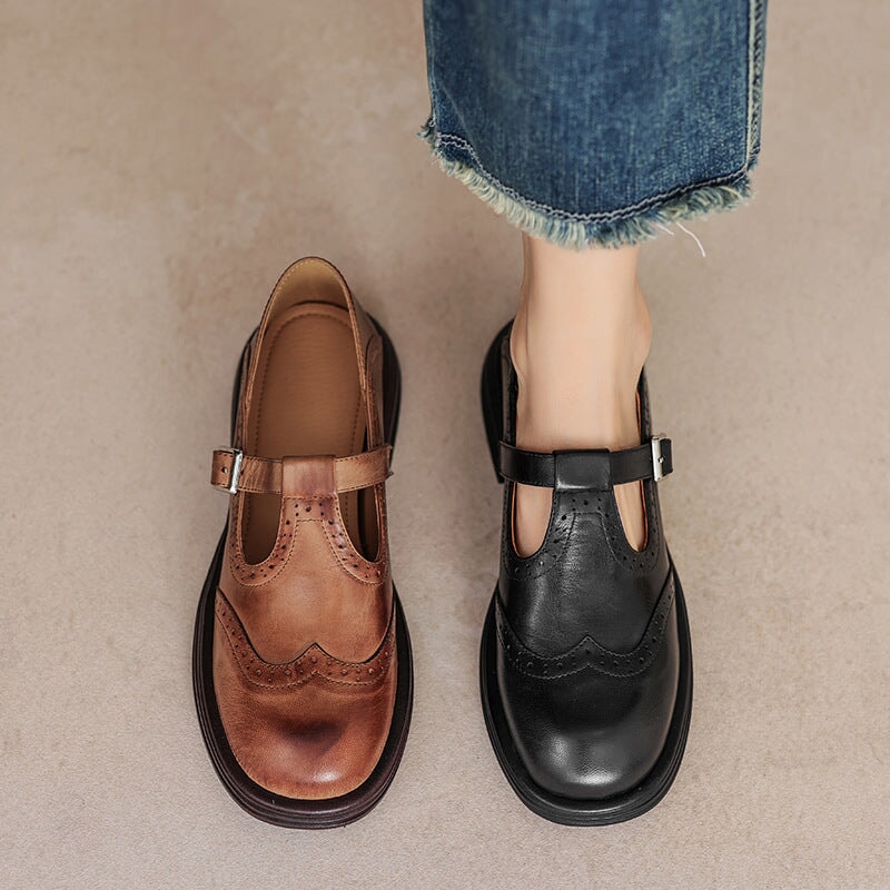 Éléonore / Elegant and Ultra Comfortable Leather Mary Janes