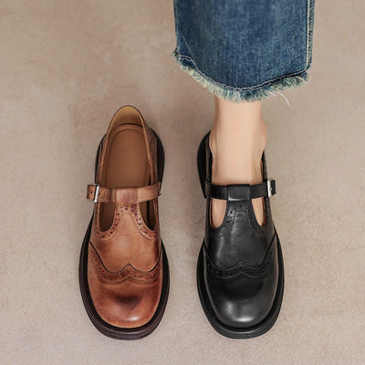 Éléonore / Elegant and Ultra Comfortable Leather Mary Janes