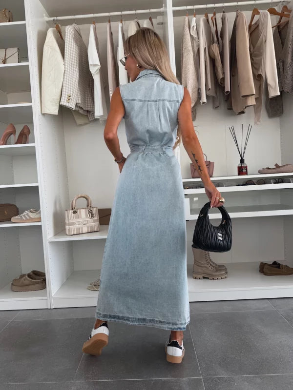 JENNY - DENIM DRESS WITH BELT