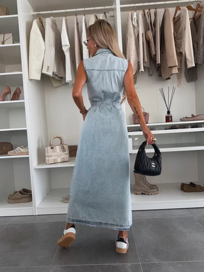 JENNY - DENIM DRESS WITH BELT
